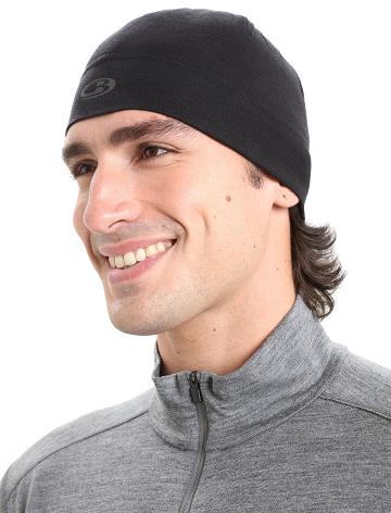 Icebreaker Unisex Merino Chase Beanie Miesten Hatut Mustat | FI 1099OKIR